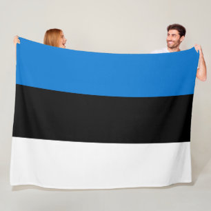Estniska Flagga Fleecefilt