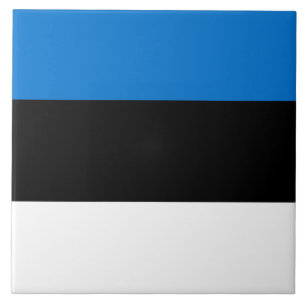 Estniska Flagga Kakelplatta