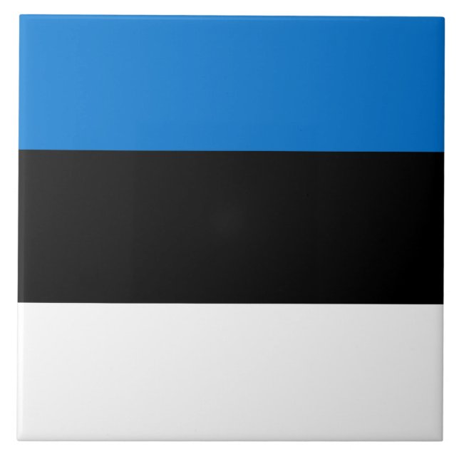 Estniska Flagga Kakelplatta (Framsidan)