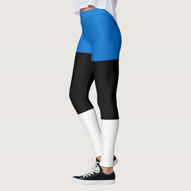 Estniska Flagga Leggings (Vänster)