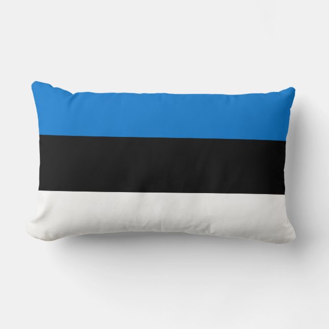 Estniska Flagga Lumbarkudde (Framsida)