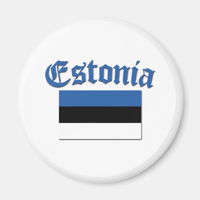 Estniska Flagga Magnet (Framsidan)