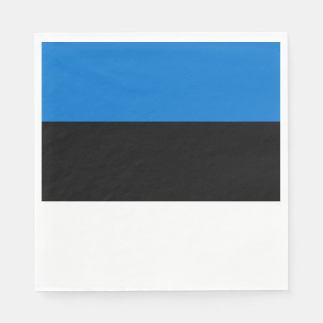 Estniska Flagga Pappersservett (Framsidan)