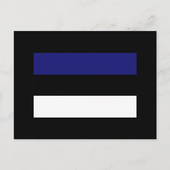 Estniska Flagga T-shirts och gåvor Vykort (Framsida)