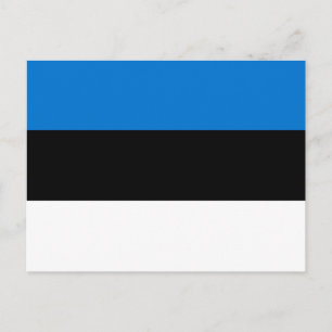Estniska Flagga Vykort