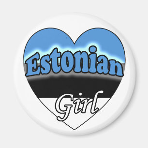 Estniska flickan magnet