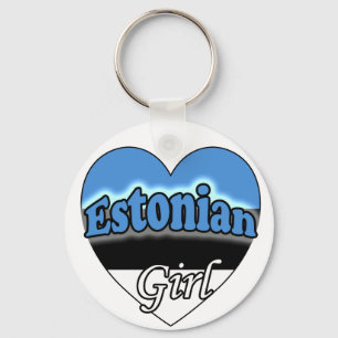 Estniska flickan nyckelring