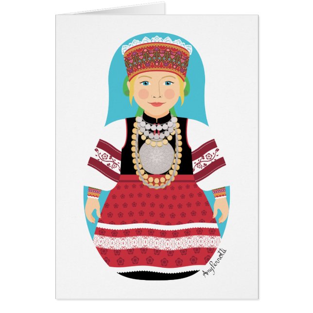 Estniska, Seto Matryoshka-kort OBS Kort (Framsidan)