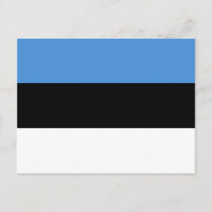 Estniskt (estniskt) vykort för Flagga