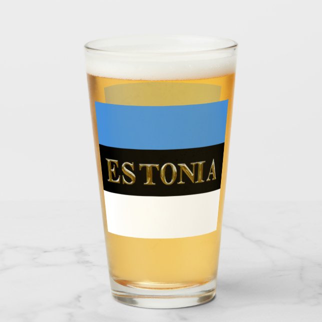 ESTONIA BEER GLASS GLASKOPP (Framsida fylld)