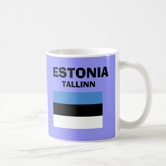 Estonia* EE land kodifierar muggen Kaffemugg (Höger)