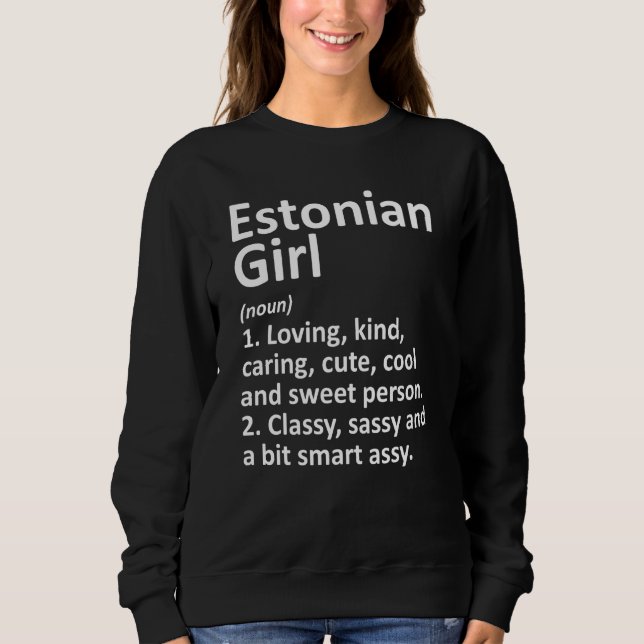 ESTONIAN GIRL ESTONIA Gift Funny Land Home Root T Shirt (Framsida)