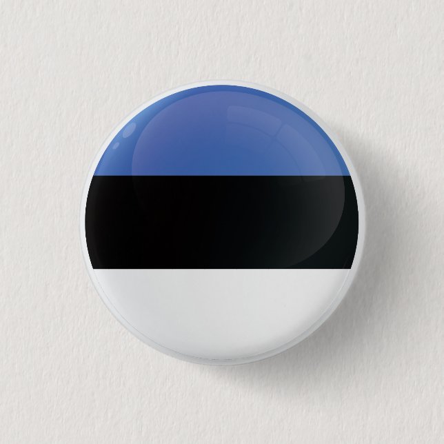Estoniavrunda Icon Flagga Knapp (Framsida)