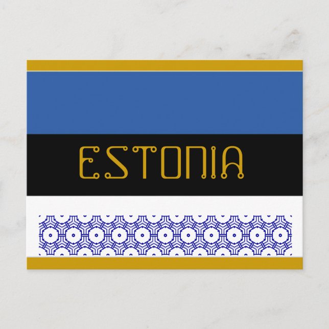 Estoniskt vykort (Framsida)