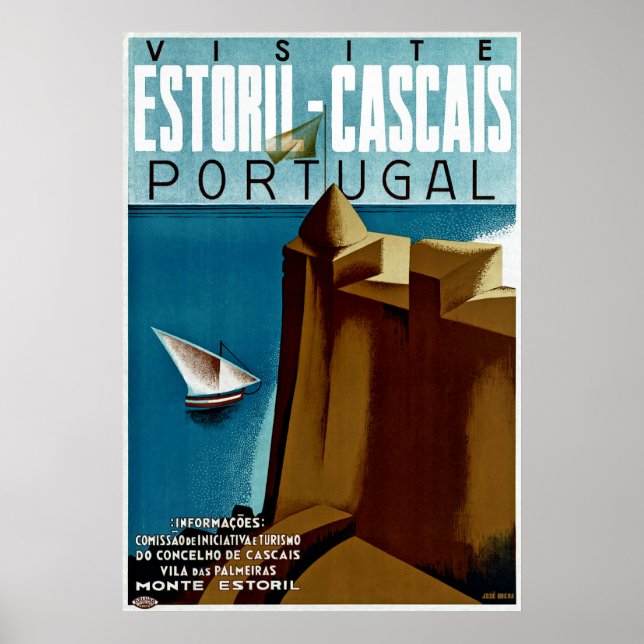 Estoril-Cascais i Portugal Poster (Framsidan)