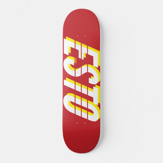 estoskateboarddäck 8", mini skateboard bräda 18,5 cm (Framsida)