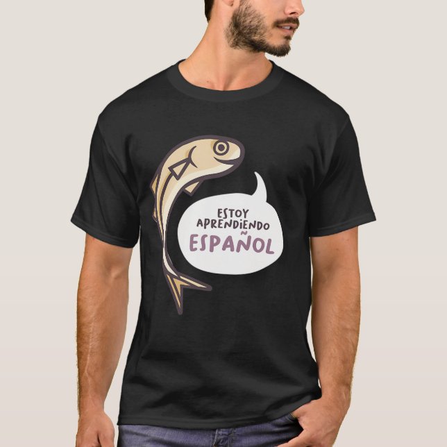Estoy Aprendiendo EspaÃ±ol Gul Anchoa T Shirt (Framsida)