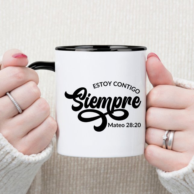 Estoy Contigo Siempre Spansk kristen kaffe Mugg (Skapare uppladdad)