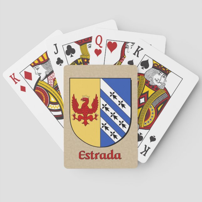 Estrada Heraldic Shield Casinokort (Baksidan)