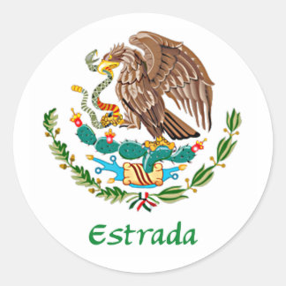 Estrada Mexican Eagle Runt Klistermärke