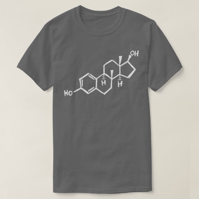 Estrogen Molecule  T Shirt (Design framsida)