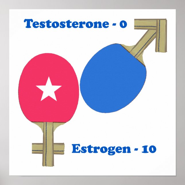Estrogen Ping Pong Poster (Framsidan)