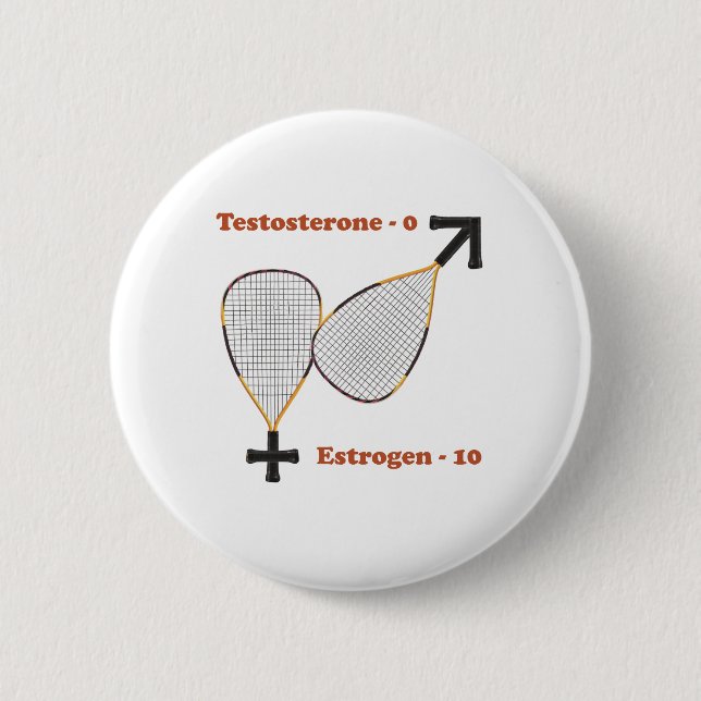 Estrogen segrar Racquetball Knapp (Framsida)