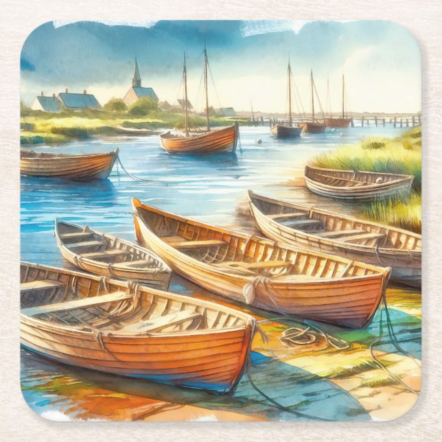 Estuary Rest Underlägg Papper Kvadrat (Framsidan)