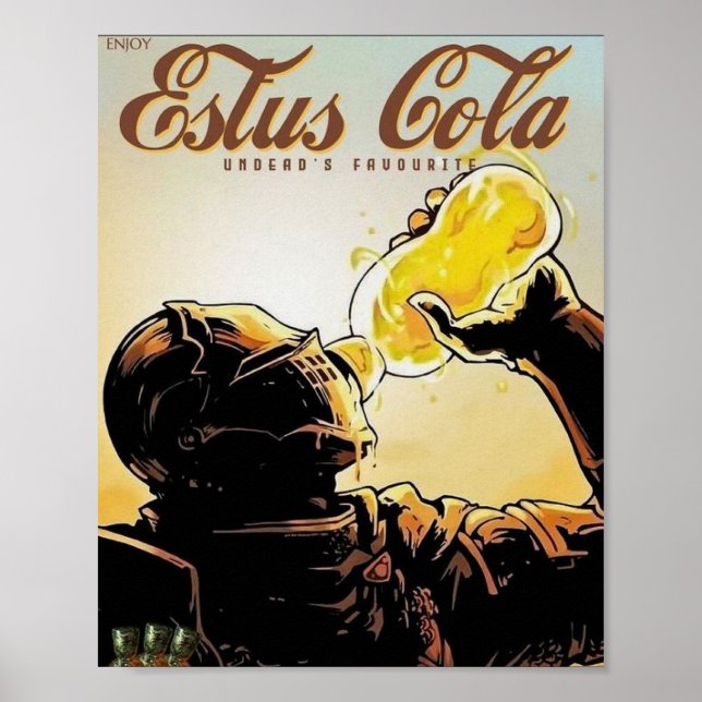 Estus Cola (Mörka själar) Poster (Framsidan)