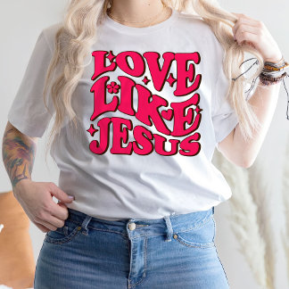 esus T Shirt, Religiösa Shirt, ,Kärlek som Jesus Shirt