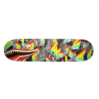 Esvoir Trippy Camo haj Mini Skateboard Bräda 18,7 Cm
