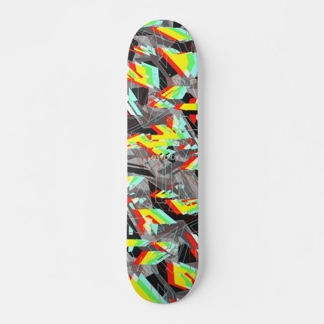 Esvoir Trippy Camo Skateboard Bräda 19,5 Cm (Framsida)