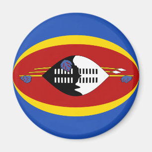 Eswatini Fisheye Flagga Magnet