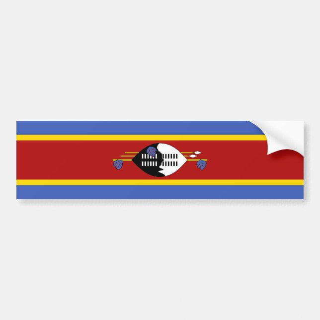 Eswatini Flagga Bildekal (Framsidan)