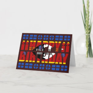 Eswatini Flagga Birthday Card Kort