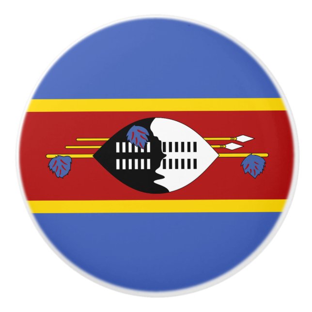 Eswatini Flagga Knopp (Framsidan)
