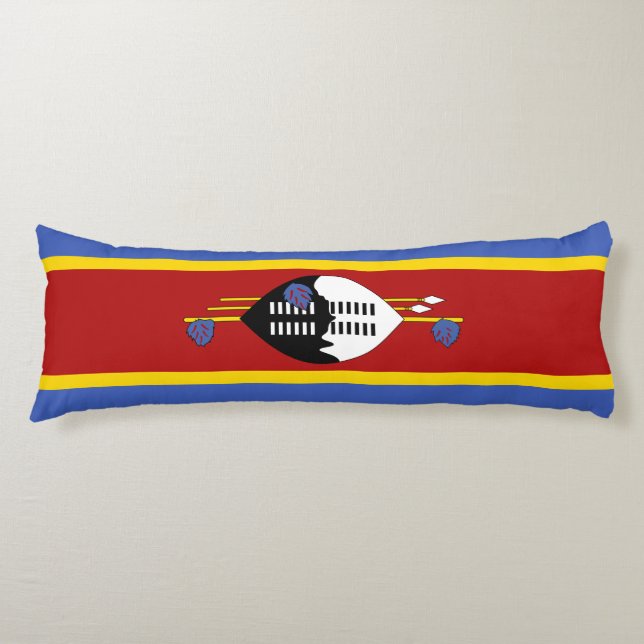 Eswatini Flagga Kroppskudde (Framsidan)