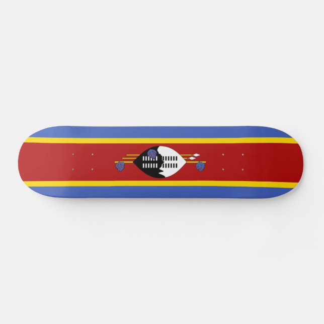 Eswatini Flagga Mini Skateboard Bräda 18,5 Cm (Horz)