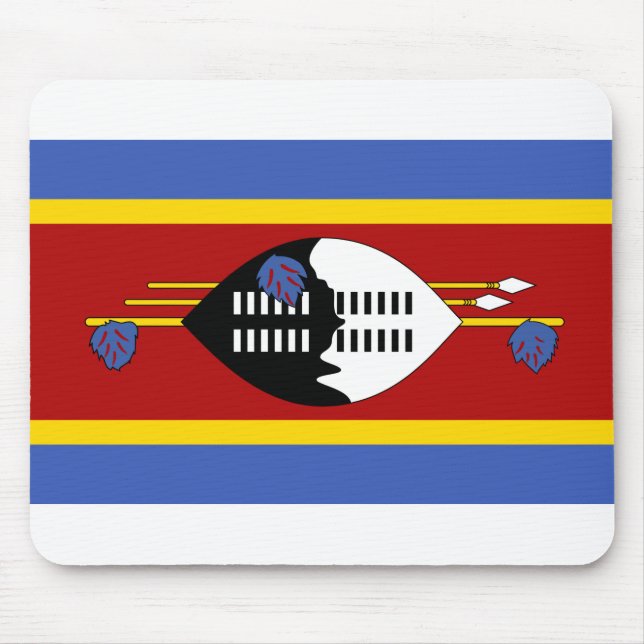 Eswatini Flagga Musmatta (Framsidan)