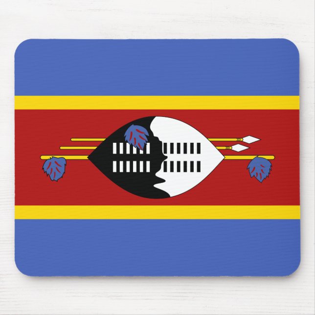 Eswatini Flagga Musmatta (Framsidan)