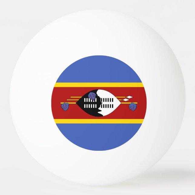 Eswatini Flagga Pingisboll (Framsidan)