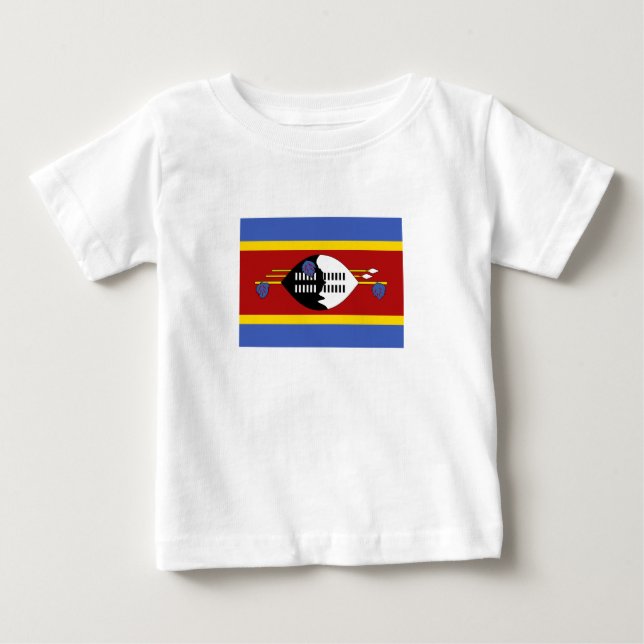 Eswatini Flagga T Shirt (Framsida)