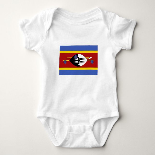 Eswatini Flagga T Shirt (Framsida)