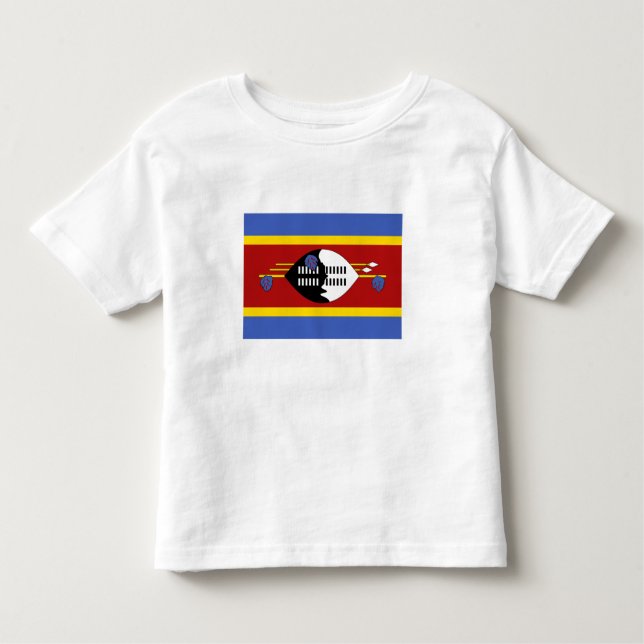 Eswatini Flagga T Shirt (Framsida)