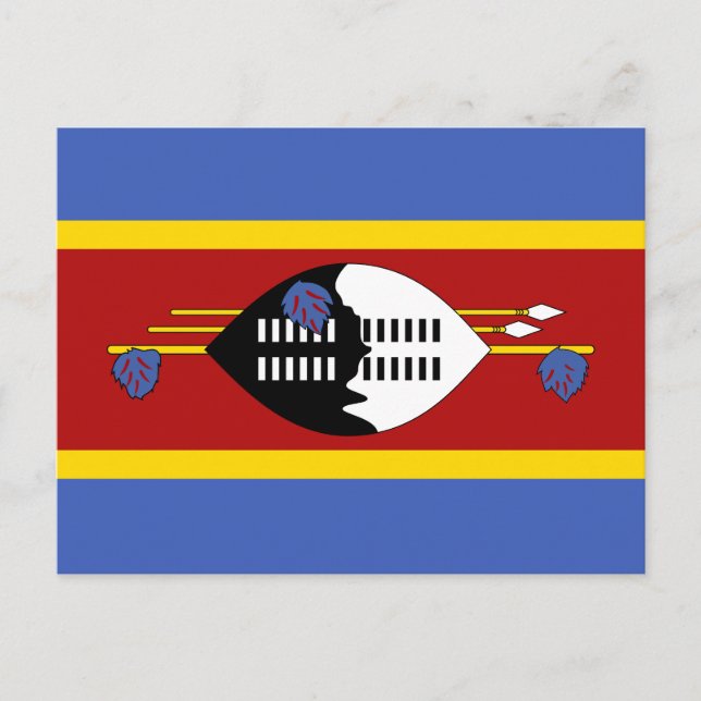 Eswatini Flagga Vykort (Framsida)