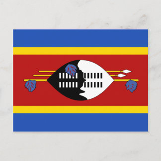 Eswatini Flagga vykort