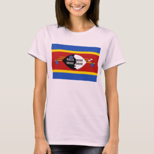 Eswatini Flagga x Karta T-Shirt