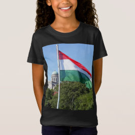 Esztergom Basilica och ungersk flagga T-Shirt