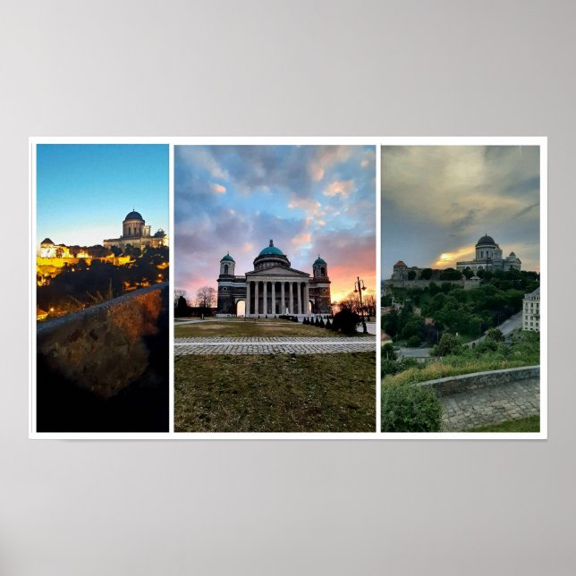 Esztergom Nattlig himmel. Affisch (Framsidan)