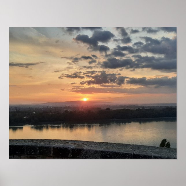 Esztergom Nattlig himmel. Affisch (Framsidan)